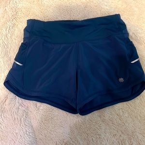 Athleta shorts, size XXS, blue, like-new condition!